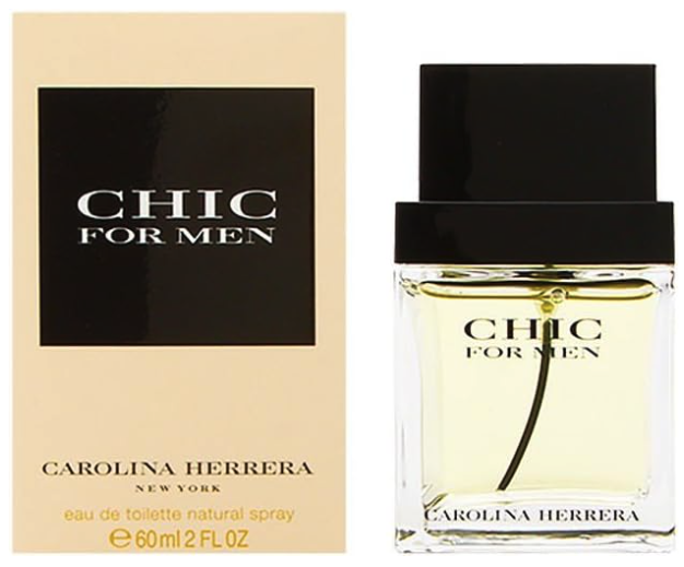 Carolina Herrera Chic for Him, Agua de Tocador Vaporizador, 60 ml
