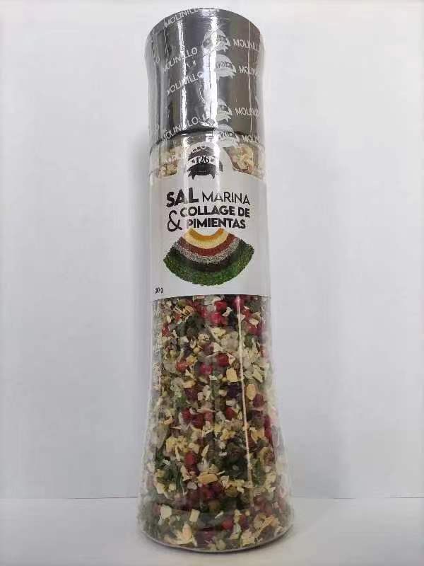 ESPECIA - SAL MARINA Y COLLAGE DE PIMIENTAS
