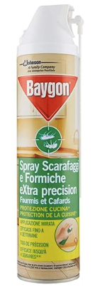 Baygon Spray para cucarachas y hormigas extra precision, 400 ml